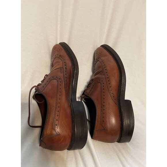 Allen Edmonds Mens Brogue Oxford Dress Shoes Size 7D Brown Leather - Picture 3 of 15